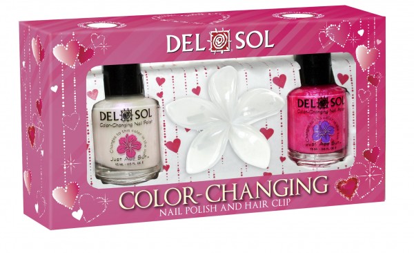 Del Sol Color-Changing Heart Nail Polish