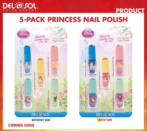 Del Sol-Disney Color Changing Hair Clips and Nail Polish