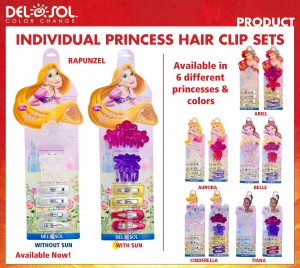 Del Sol-Disney Color Changing Hair Clips and Nail Polish