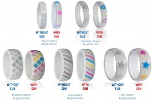 Sol Shell Color Changing Bangle Bracelets by Del Sol