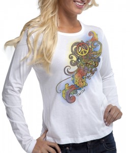 Peace & Paisley Color Changing Shirt outdoor