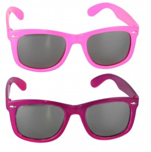 color changing solize sunglasses by del sol - pink to purple