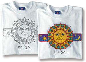 Del Sol Color-Changing Sun Face Shirt Design
