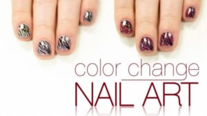 color changing zebra print nail art tutorial