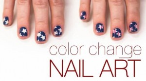 color changing 4th of July Nails