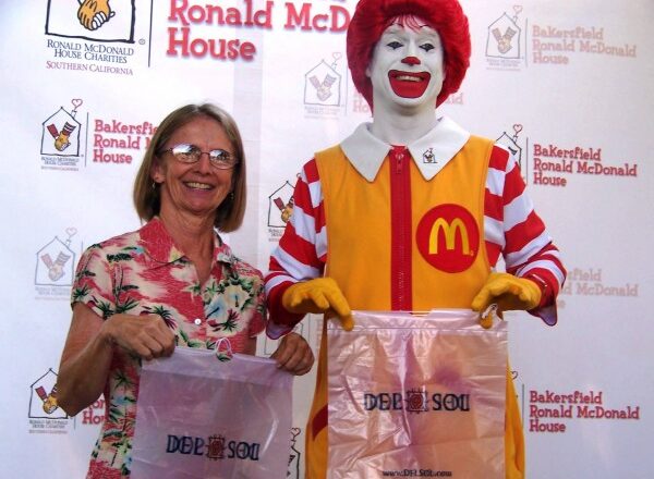 Ronald McDonald w Del Sol Color Change Bags
