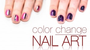 abstract nails color-changing nail art tutorial