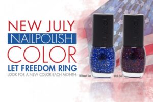 del sol july 2014 nail polish, let freedom ring